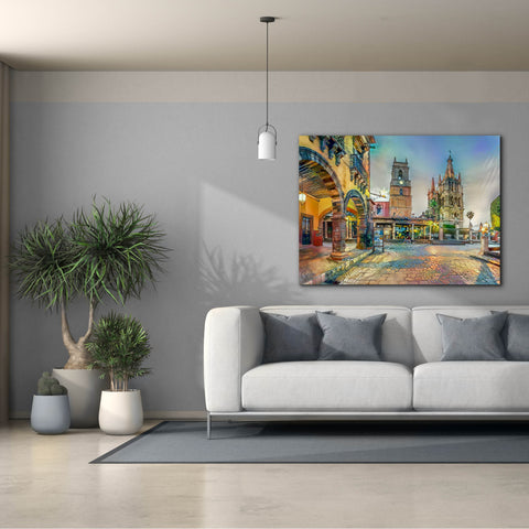 Image of 'Guanajuato Mexico San Miguel de Allende' by Pedro Gavidia, Canvas Wall Art,54 x 40