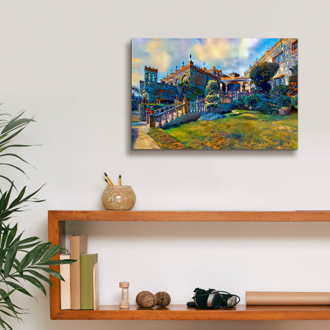 Image of 'Guanajuato Mexico Castillo de Santa Cecilia staircase' by Pedro Gavidia, Canvas Wall Art,18 x 12