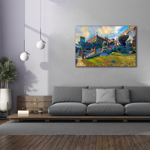 Image of 'Guanajuato Mexico Castillo de Santa Cecilia staircase' by Pedro Gavidia, Canvas Wall Art,60 x 40