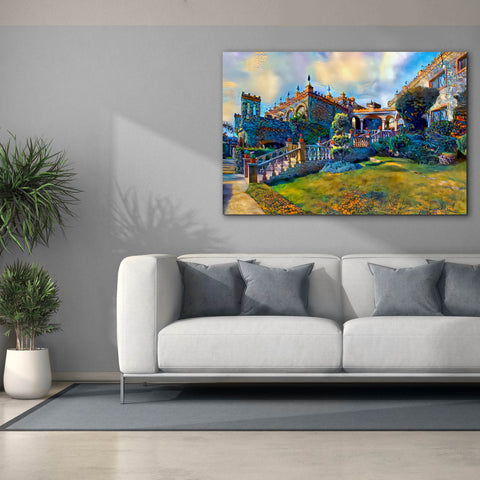 Image of 'Guanajuato Mexico Castillo de Santa Cecilia staircase' by Pedro Gavidia, Canvas Wall Art,60 x 40
