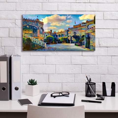 Image of 'Guanajuato Mexico Castillo de Santa Cecilia interior' by Pedro Gavidia, Canvas Wall Art,24 x 12