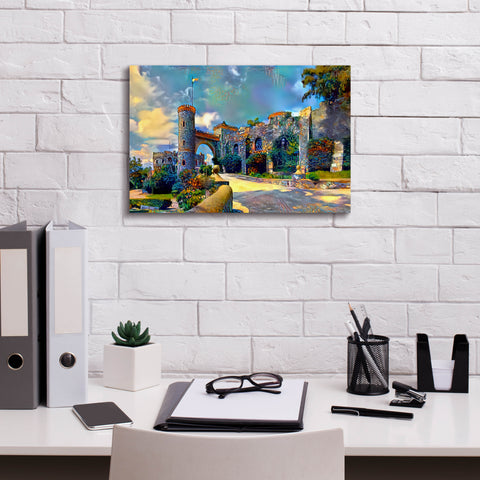 Image of 'Guanajuato Mexico Castillo de Santa Cecilia entrance' by Pedro Gavidia, Canvas Wall Art,18 x 12