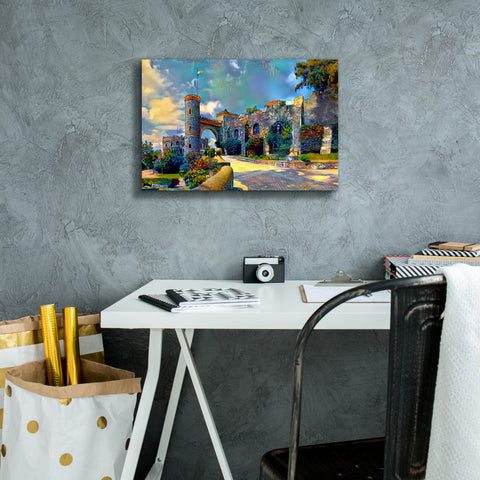 Image of 'Guanajuato Mexico Castillo de Santa Cecilia entrance' by Pedro Gavidia, Canvas Wall Art,18 x 12