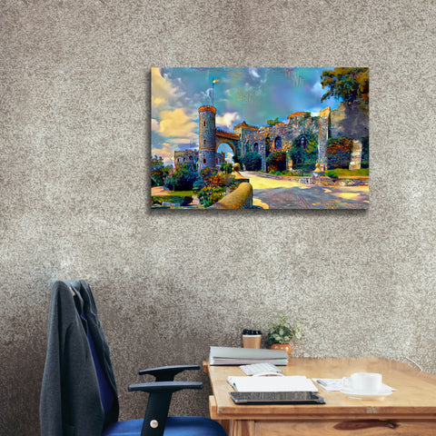 Image of 'Guanajuato Mexico Castillo de Santa Cecilia entrance' by Pedro Gavidia, Canvas Wall Art,40 x 26