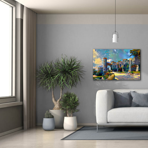 Image of 'Guanajuato Mexico Castillo de Santa Cecilia entrance' by Pedro Gavidia, Canvas Wall Art,40 x 26