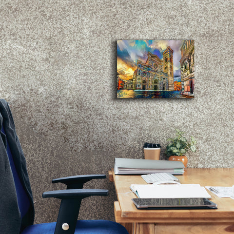 Image of 'Florence Italy Cathedral of Saint Mary of the Flower 2' by Pedro Gavidia, Canvas Wall Art,16 x 12