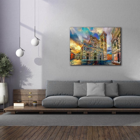 Image of 'Florence Italy Cathedral of Saint Mary of the Flower 2' by Pedro Gavidia, Canvas Wall Art,54 x 40