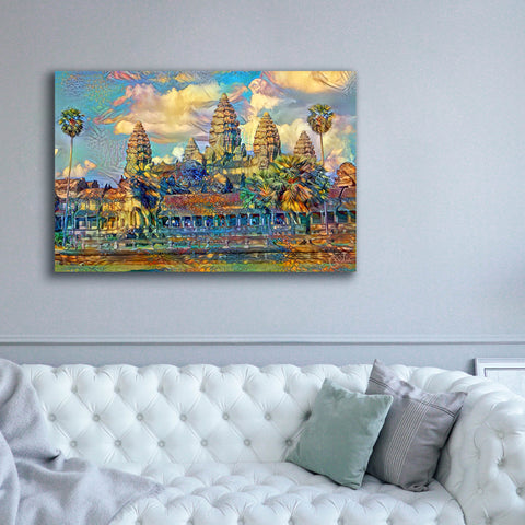 Image of 'Cambodia Angkor Wat' by Pedro Gavidia, Canvas Wall Art,60 x 40
