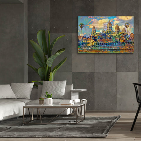Image of 'Cambodia Angkor Wat' by Pedro Gavidia, Canvas Wall Art,60 x 40