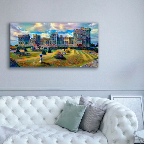 Image of 'Berkshire England Windsor Castle' by Pedro Gavidia, Canvas Wall Art,60 x 30