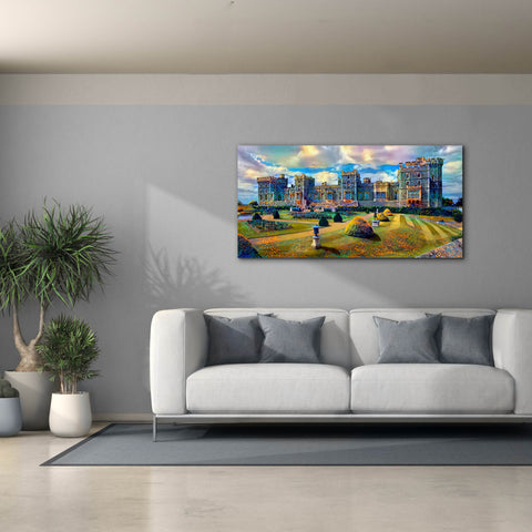 Image of 'Berkshire England Windsor Castle' by Pedro Gavidia, Canvas Wall Art,60 x 30