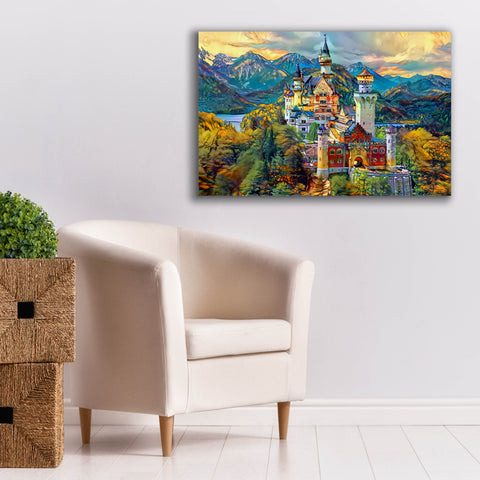 Image of 'Baviera Fussen Germany Neuschwanstein castle' by Pedro Gavidia, Canvas Wall Art,40 x 26