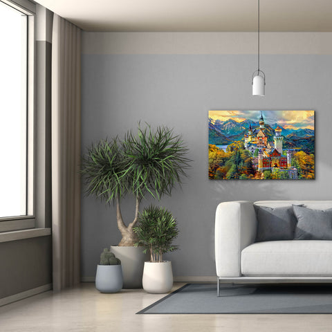 Image of 'Baviera Fussen Germany Neuschwanstein castle' by Pedro Gavidia, Canvas Wall Art,40 x 26
