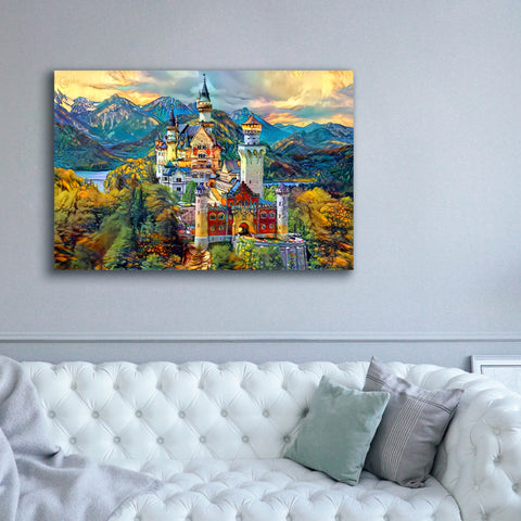 Image of 'Baviera Fussen Germany Neuschwanstein castle' by Pedro Gavidia, Canvas Wall Art,60 x 40