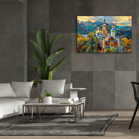 Image of 'Baviera Fussen Germany Neuschwanstein castle' by Pedro Gavidia, Canvas Wall Art,60 x 40