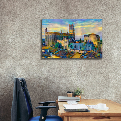 Image of 'Albi France Cathedral Basilica of Saint Cecilia' by Pedro Gavidia, Canvas Wall Art,40 x 26