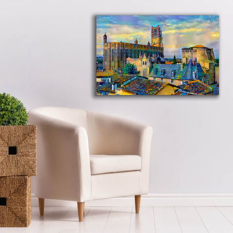 Image of 'Albi France Cathedral Basilica of Saint Cecilia' by Pedro Gavidia, Canvas Wall Art,40 x 26