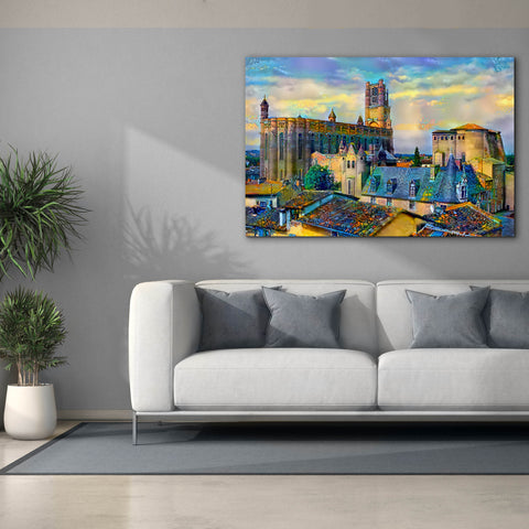 Image of 'Albi France Cathedral Basilica of Saint Cecilia' by Pedro Gavidia, Canvas Wall Art,60 x 40