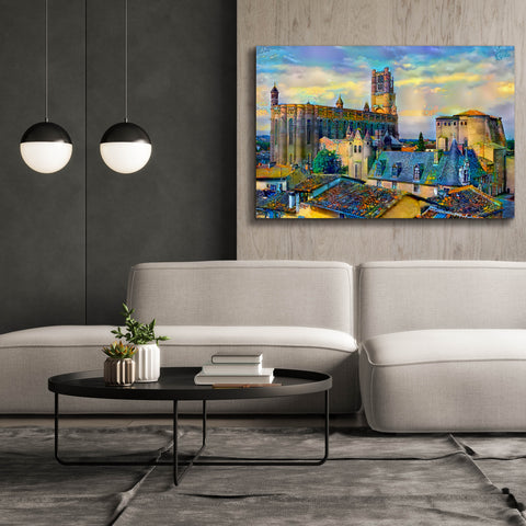 Image of 'Albi France Cathedral Basilica of Saint Cecilia' by Pedro Gavidia, Canvas Wall Art,60 x 40