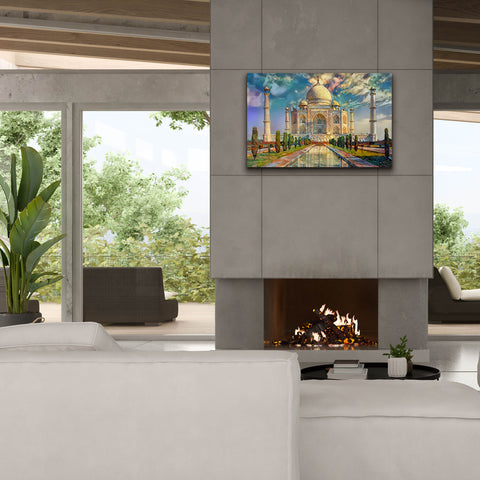 Image of 'Agra Uttar Pradesh India Taj Mahal' by Pedro Gavidia, Canvas Wall Art,40 x 26