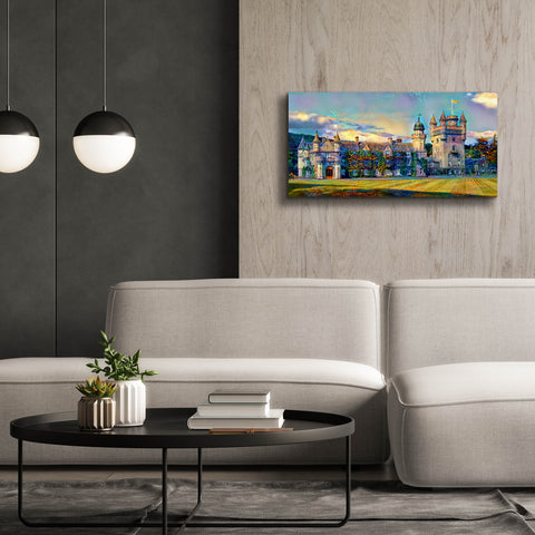 Image of 'Aberdeenshire Scotland Balmoral Castle' by Pedro Gavidia, Canvas Wall Art,40 x 20