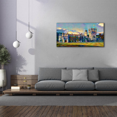 Image of 'Aberdeenshire Scotland Balmoral Castle' by Pedro Gavidia, Canvas Wall Art,60 x 30