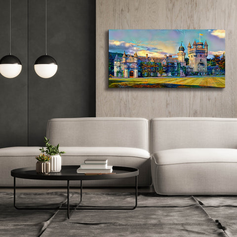 Image of 'Aberdeenshire Scotland Balmoral Castle' by Pedro Gavidia, Canvas Wall Art,60 x 30