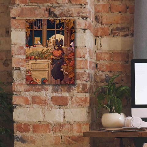 Image of 'Soup Cat' by Avery Multer, Canvas Wall Art,12 x 16