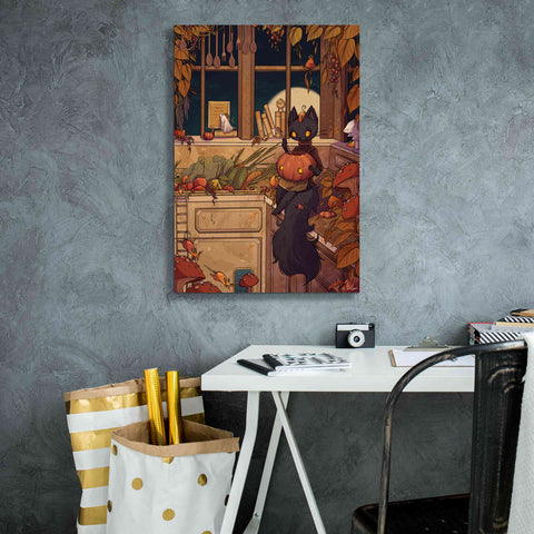 Image of 'Soup Cat' by Avery Multer, Canvas Wall Art,18 x 26