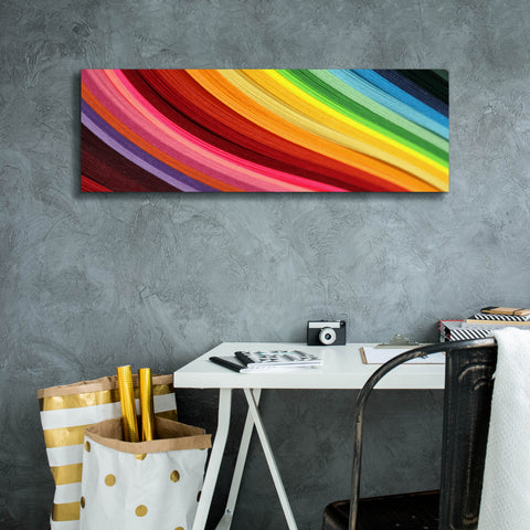Image of 'Rainbow Hill' by Epic Portfolio, Canvas Wall Art,36 x 12