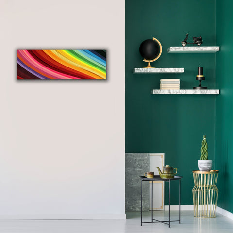 Image of 'Rainbow Hill' by Epic Portfolio, Canvas Wall Art,36 x 12