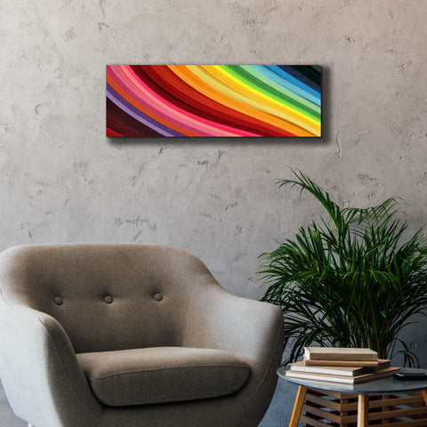 Image of 'Rainbow Hill' by Epic Portfolio, Canvas Wall Art,36 x 12