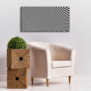 'Psychedelic Twisted Circle' by Epic Portfolio, Canvas Wall Art,40 x 20