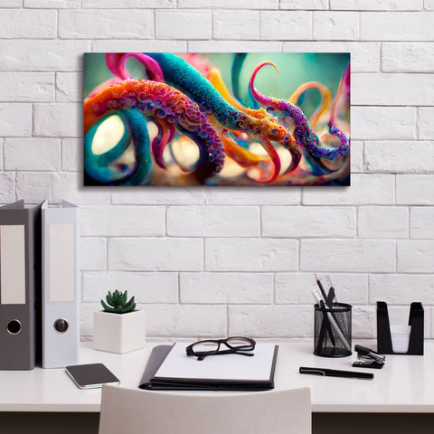Image of 'Painterly Tentacles' by Epic Portfolio, Canvas Wall Art,24 x 12