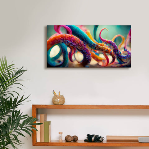 Image of 'Painterly Tentacles' by Epic Portfolio, Canvas Wall Art,24 x 12