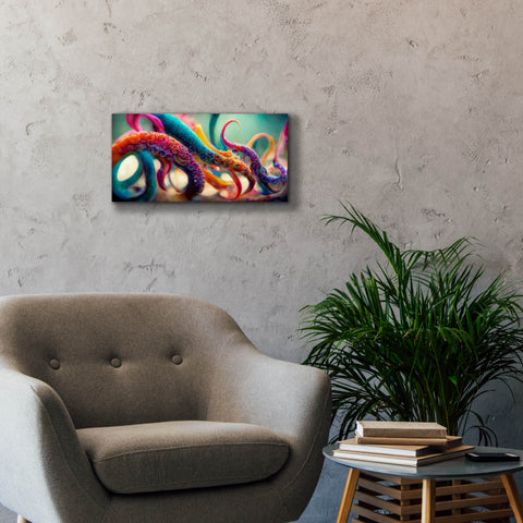 Image of 'Painterly Tentacles' by Epic Portfolio, Canvas Wall Art,24 x 12