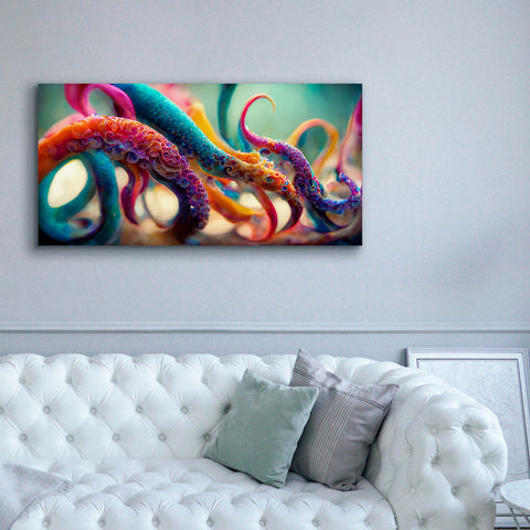 Image of 'Painterly Tentacles' by Epic Portfolio, Canvas Wall Art,60 x 30