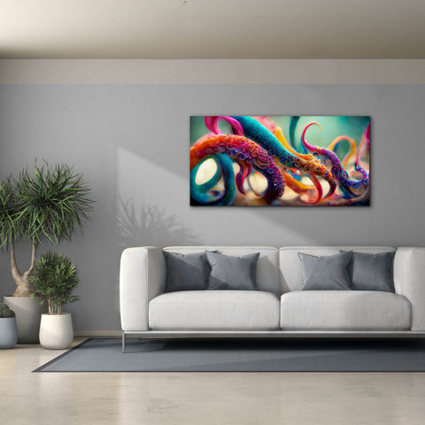 Image of 'Painterly Tentacles' by Epic Portfolio, Canvas Wall Art,60 x 30