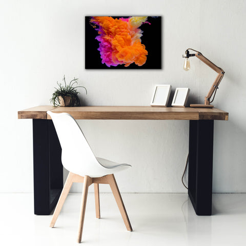 Image of 'Orange Burst' by Epic Portfolio, Canvas Wall Art,26 x 18