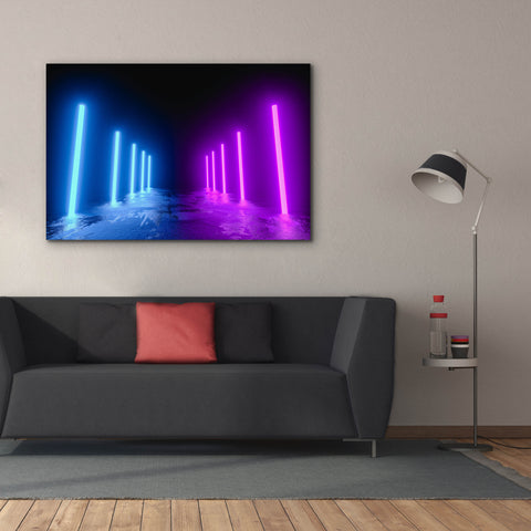 Image of 'Neon Runway' by Epic Portfolio, Canvas Wall Art,60 x 40