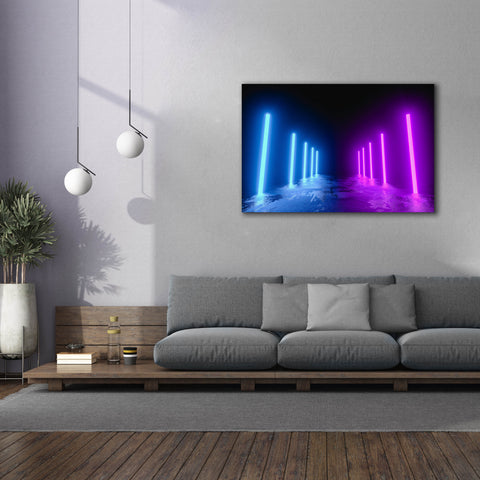 Image of 'Neon Runway' by Epic Portfolio, Canvas Wall Art,60 x 40