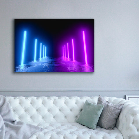 Image of 'Neon Runway' by Epic Portfolio, Canvas Wall Art,60 x 40