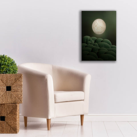 Image of 'Moon Mountain' by Epic Portfolio, Canvas Wall Art,18 x 26