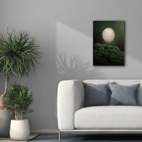 Image of 'Moon Mountain' by Epic Portfolio, Canvas Wall Art,18 x 26