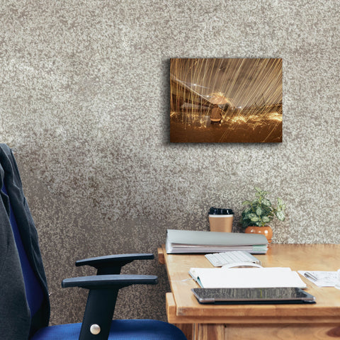 Image of 'Metallic Rain' by Epic Portfolio, Canvas Wall Art,16 x 12