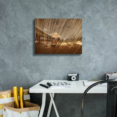 Image of 'Metallic Rain' by Epic Portfolio, Canvas Wall Art,16 x 12