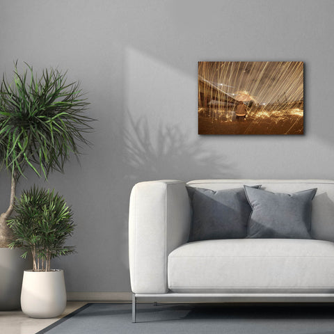 Image of 'Metallic Rain' by Epic Portfolio, Canvas Wall Art,26 x 18