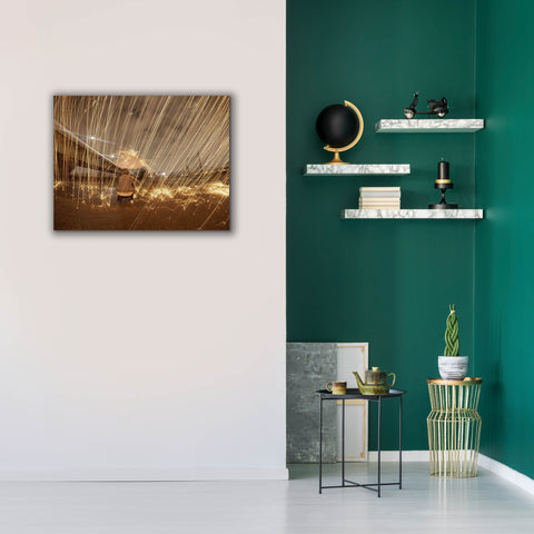 Image of 'Metallic Rain' by Epic Portfolio, Canvas Wall Art,34 x 26