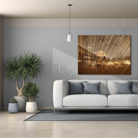 Image of 'Metallic Rain' by Epic Portfolio, Canvas Wall Art,54 x 40