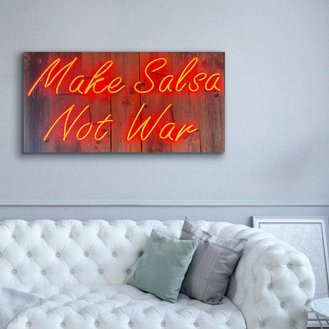 Image of 'Make Salsa Not War In Neon Rd' by Epic Portfolio, Canvas Wall Art,60 x 30
